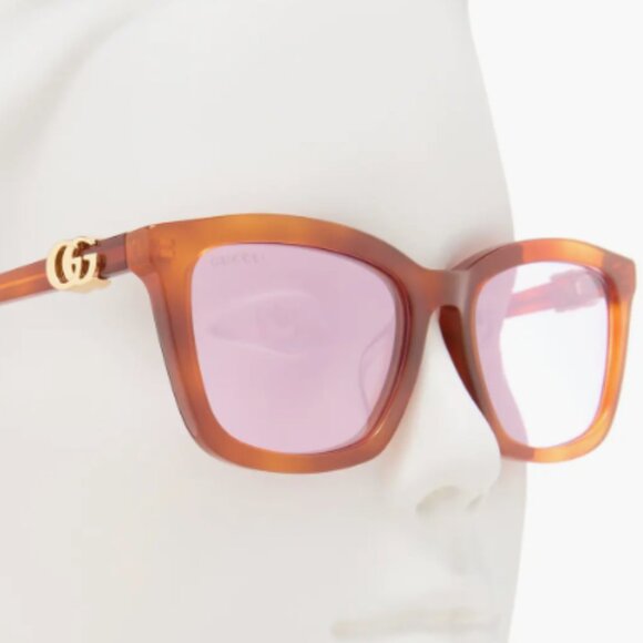 Gucci Women's Sunglasses in Orange and Pink - Picture 3 of 10